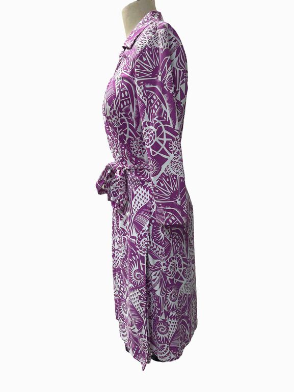 JMCLAUGHLIN PRINT WRAP DRESS SIZE: M