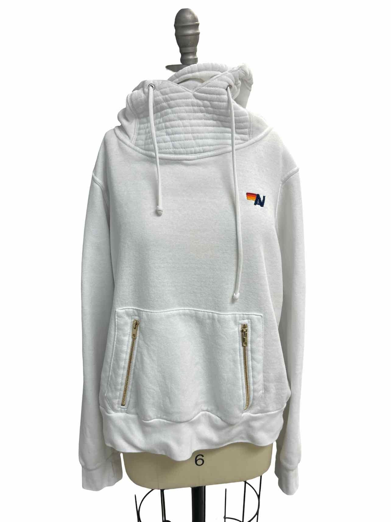 AVIATOR NATION WHITE NINJA HOODIE LARGE
