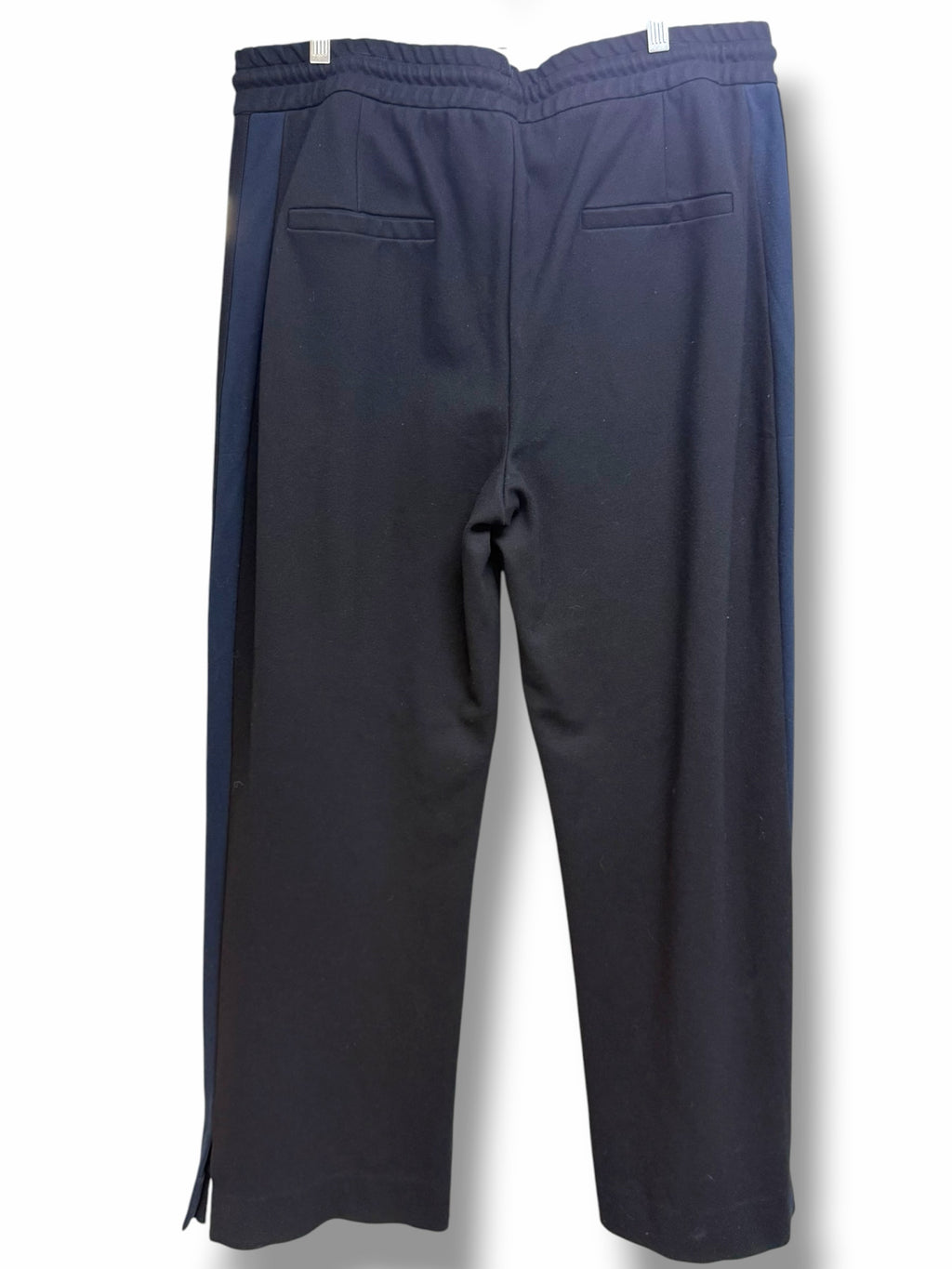 ME+EM BLACK WIDE LEG SIDE STRIPE PULL ON TROUSERS SIZE 12