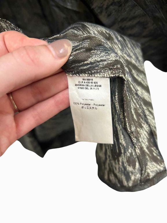 COTELAC  DRAPE NECK SATIN SHIFT DRESS SIZE:XS
