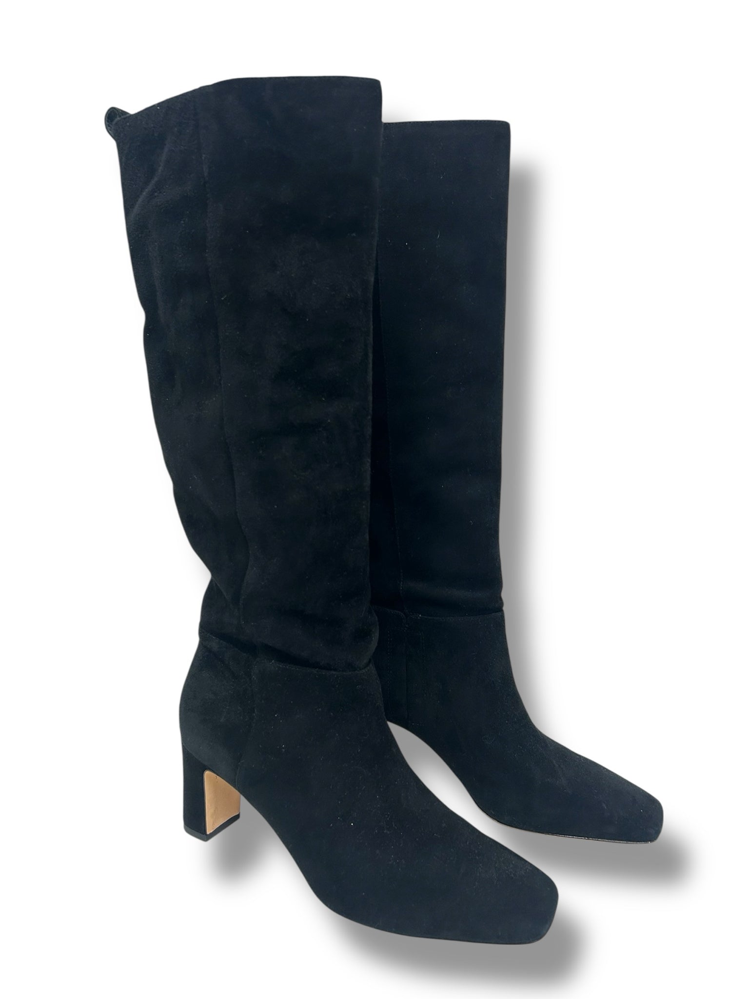JMCLAUGHLIN BRIANA TALL BOOT BLACK SUEDE LEATHER SIZE 9.5