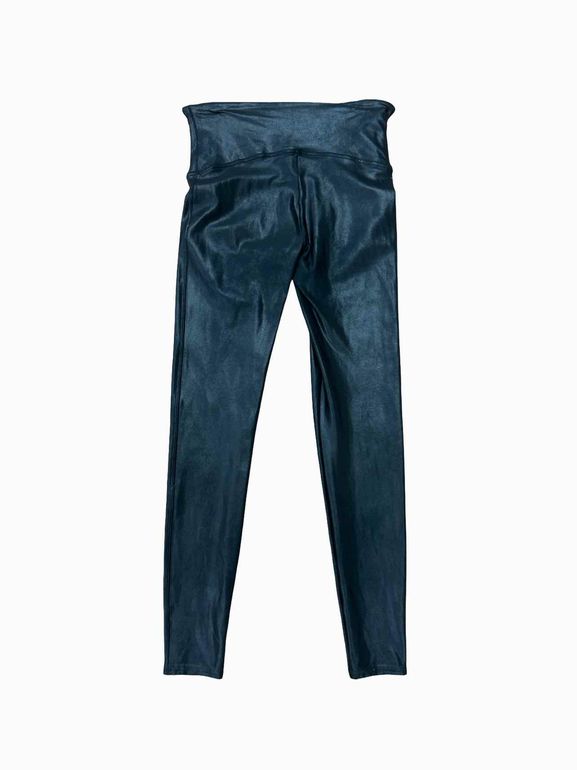 SPANX FAUX LEATHER LEGGINGS SIZE: L