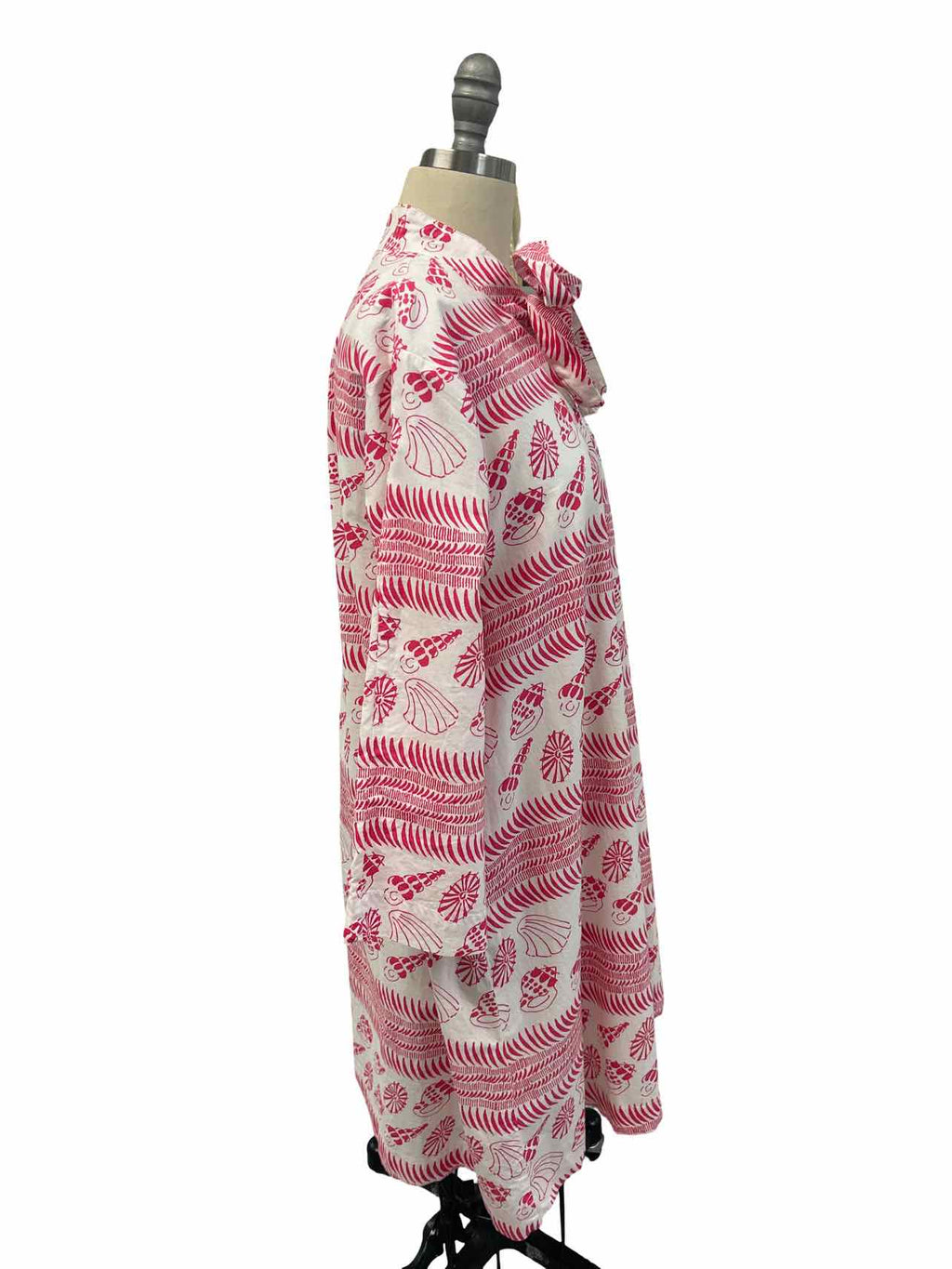 TUCKERNUCK PINK COQUILLES MARSEILLE CAFTAN BEACH DRESS SIZE: M