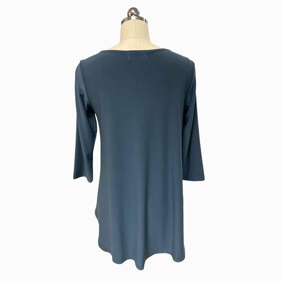 SYMPLI FORTUNE CUT OUT GRAY TUNIC TOP SIZE 6