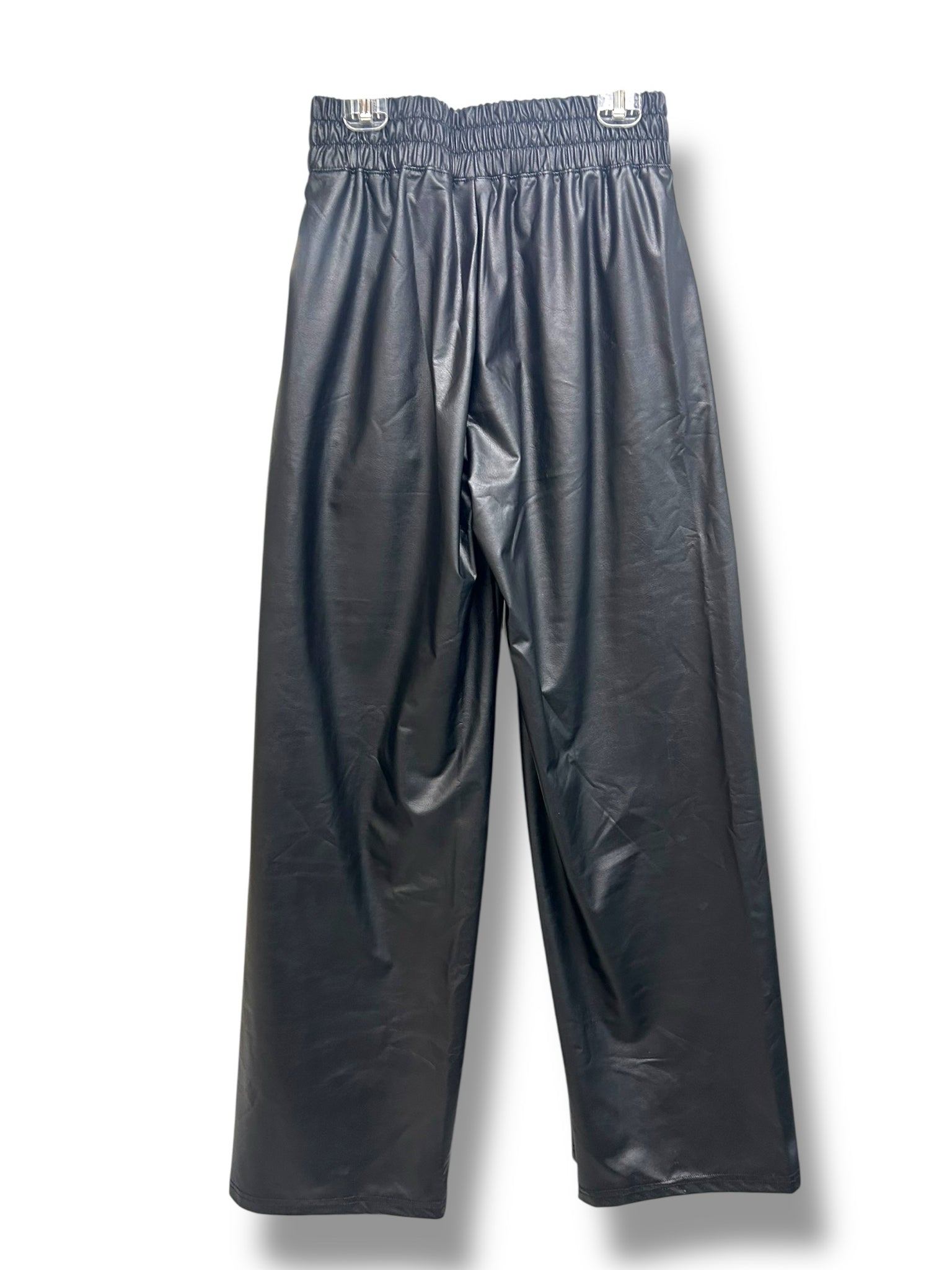 OFFLINE AERIE LUXE WIDE LEG VEGAN LEATHER BLACK PANTS SIZE XXSMALL - WEARHOUSE  CONSIGNMENT