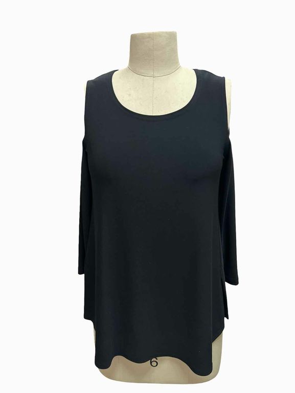 SYMPLI LAGENLOOK COLD SHOULDER TOP SIZE: 6