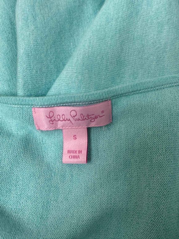 LILLY PULITZER ELBA LIGHT BLUE SWEATER SIZE S