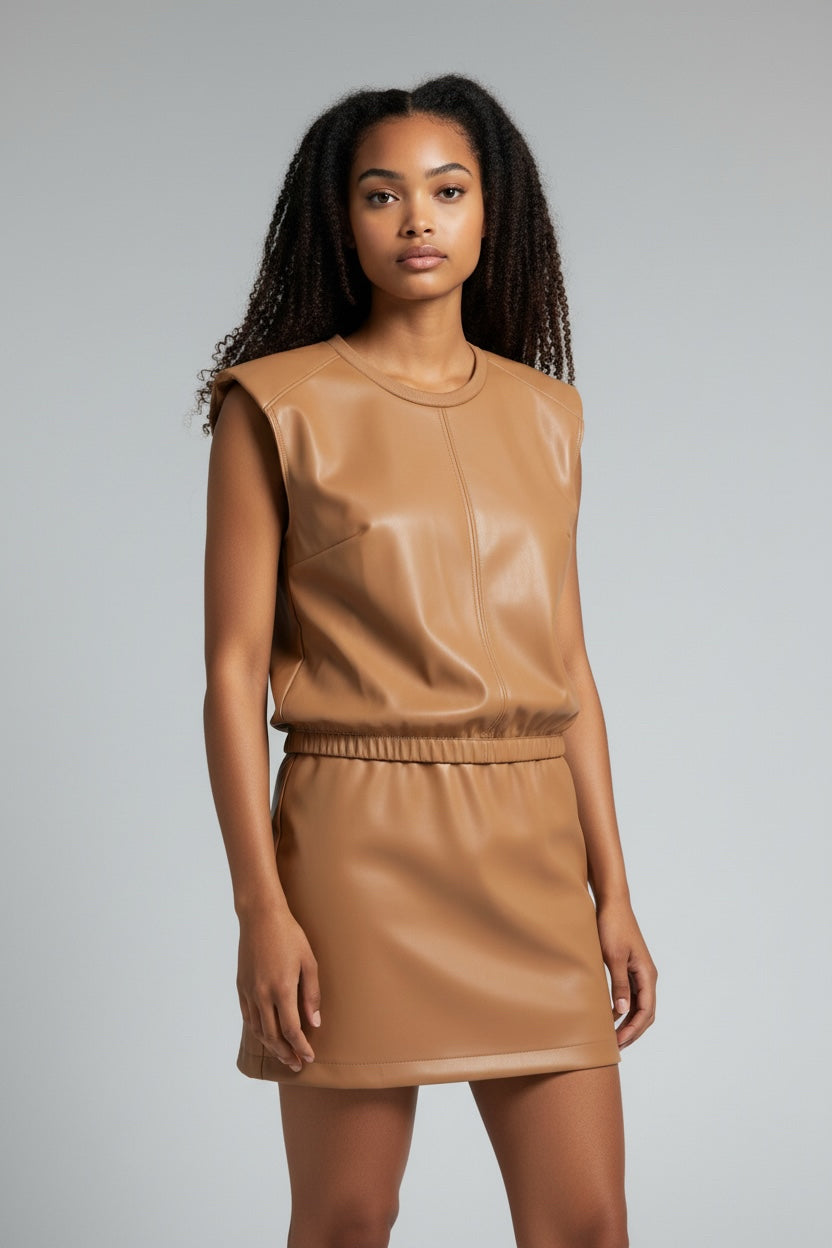 ANTHROPOLOGIE LA MADE SHOW STOPPER VEGAN LEATHER SET SIZE XL