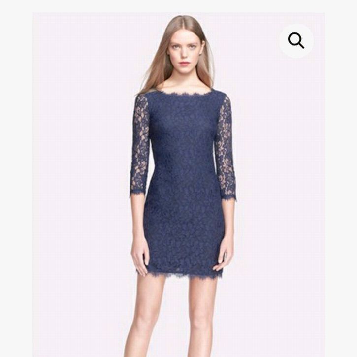 DIANE VON FURSTENBERG LACE ZARITA DRESS SIZE: 10