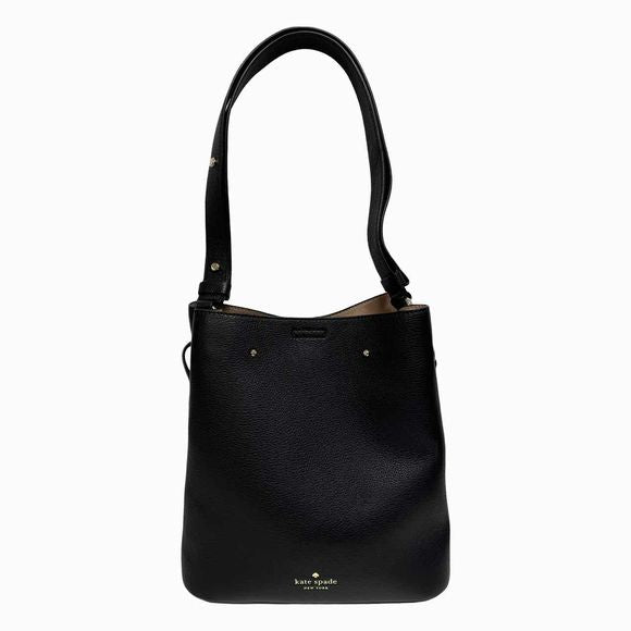 KATE SPADE MARTI BLACK BUCKET BAG -LARGE