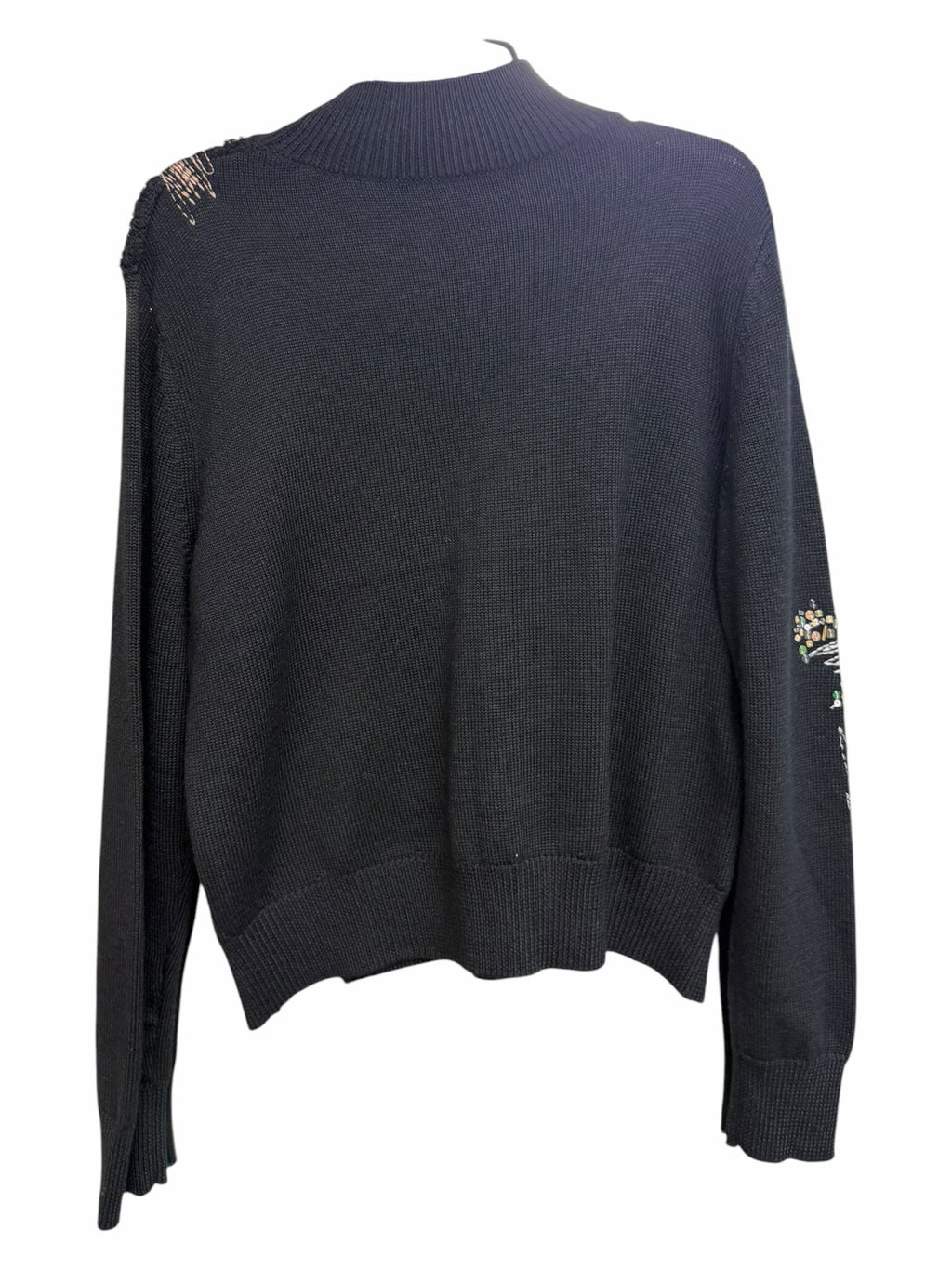 NWT ANTHROPOLOGIE KNITTED & KNOTTED FETE SEQUIN MOCKNECK SWEATER LARGE