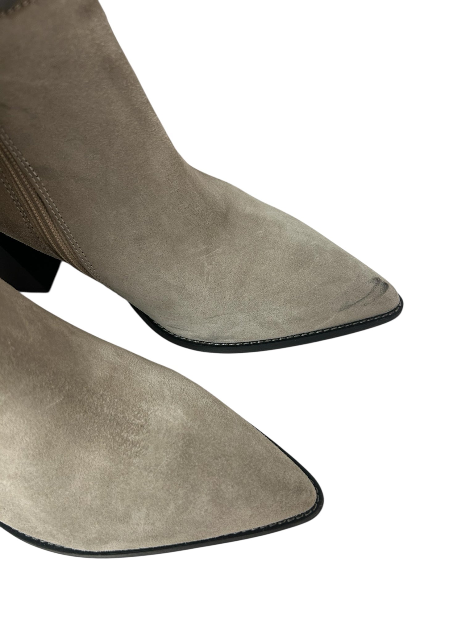 FREE PEOPLE WHIPSTITCH RILEY TALL BOOT GRAY SUEDE SIZE 41