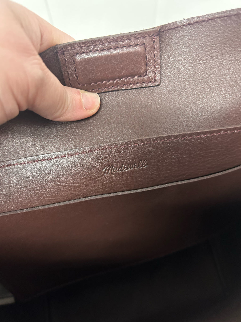 MADEWELL NWT THE ESSENTIAL LEATHER BUCKET TOTE BROWN PURSE