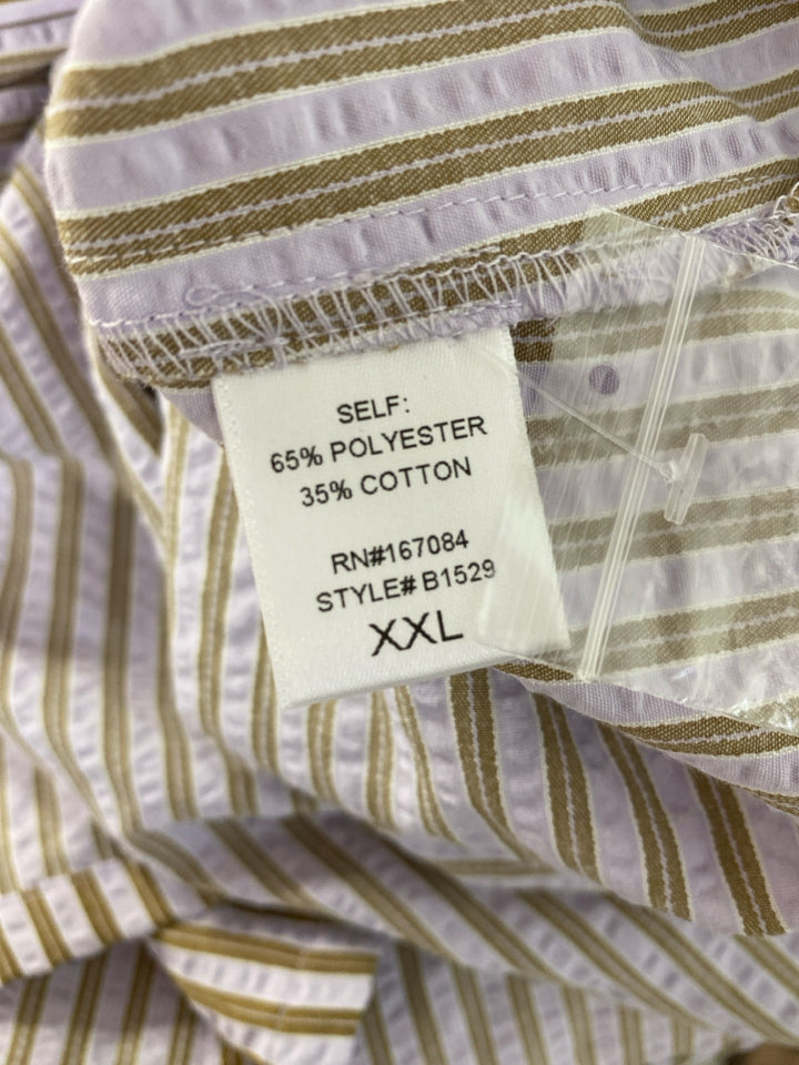 TUCKERNUCK POMANDER PLACE LILAC STRIPE SEERSUCKER GRIFFIN DRESS XXL
