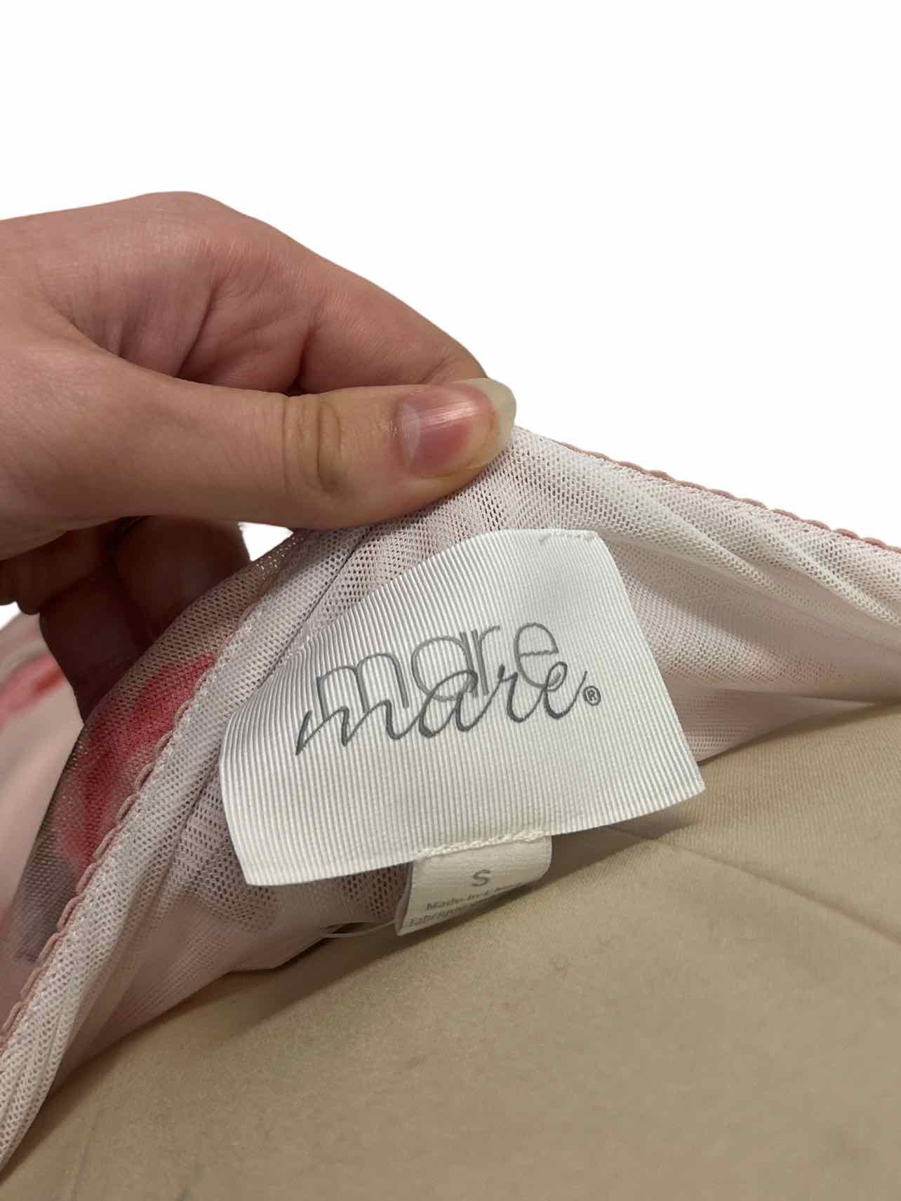 ANTHROPOLOGIE NWT!  MARE ROSE PRINT RUSHED SIDES MINI SIZE: S