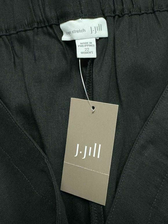 JJILL NWT! PULL ON LINEN BLACK PANT SIZE 22