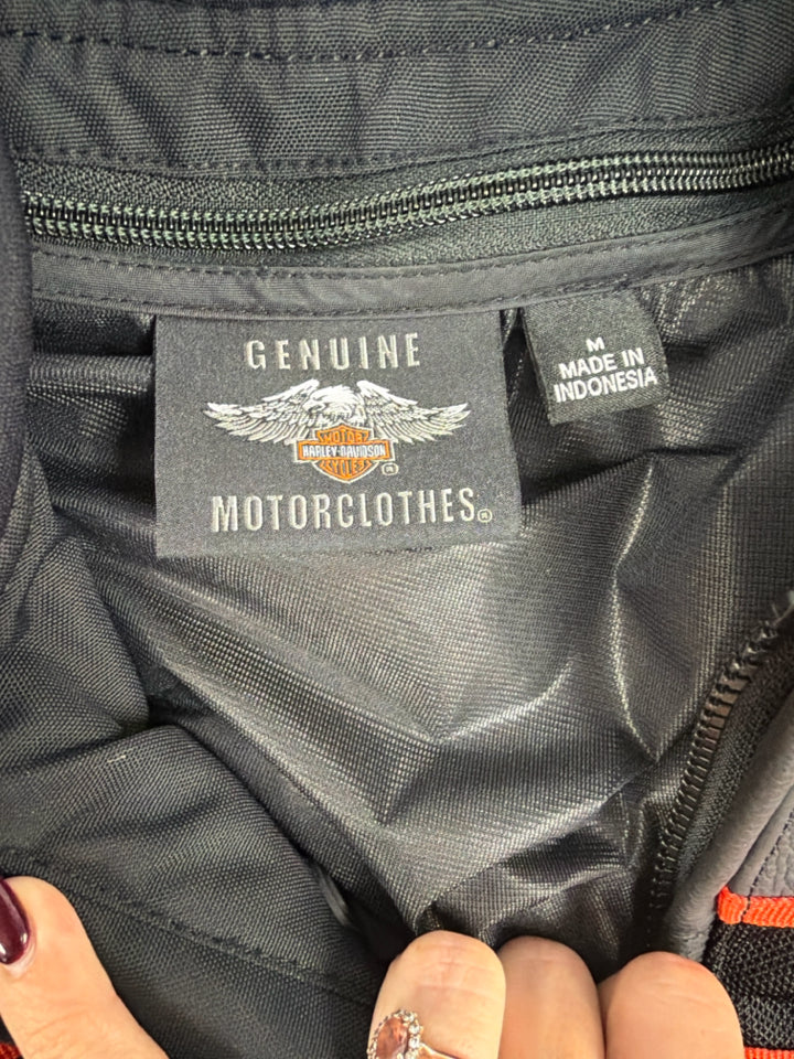 HARLEY DAVIDSON BRAWLER LEATHER RIDING JACKET SIZE M
