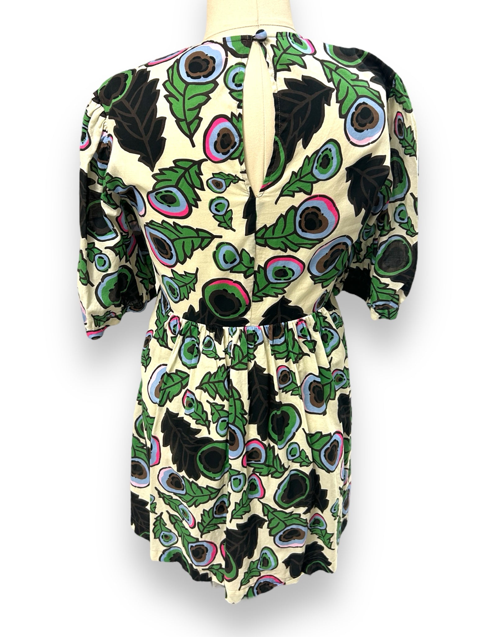 ANTHROPOLOGIE BAUM & PFERDGARTEN AMALDA SMOCKED DRESS SMALL