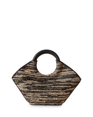 HEREU CABASSA RAFFIA BI-COLOR TOTE