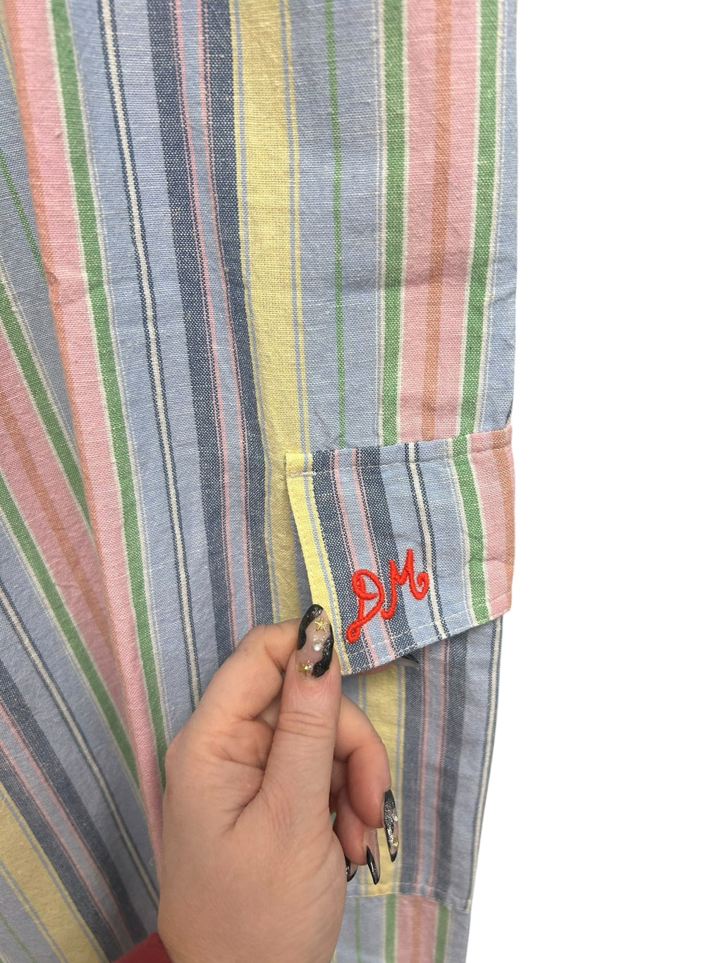 NWT DAMSON MADDER HOPE COTTON CARGO WIDE LEG STRIPED PANTS UK 20 US 16 - WEARHOUSE  CONSIGNMENT