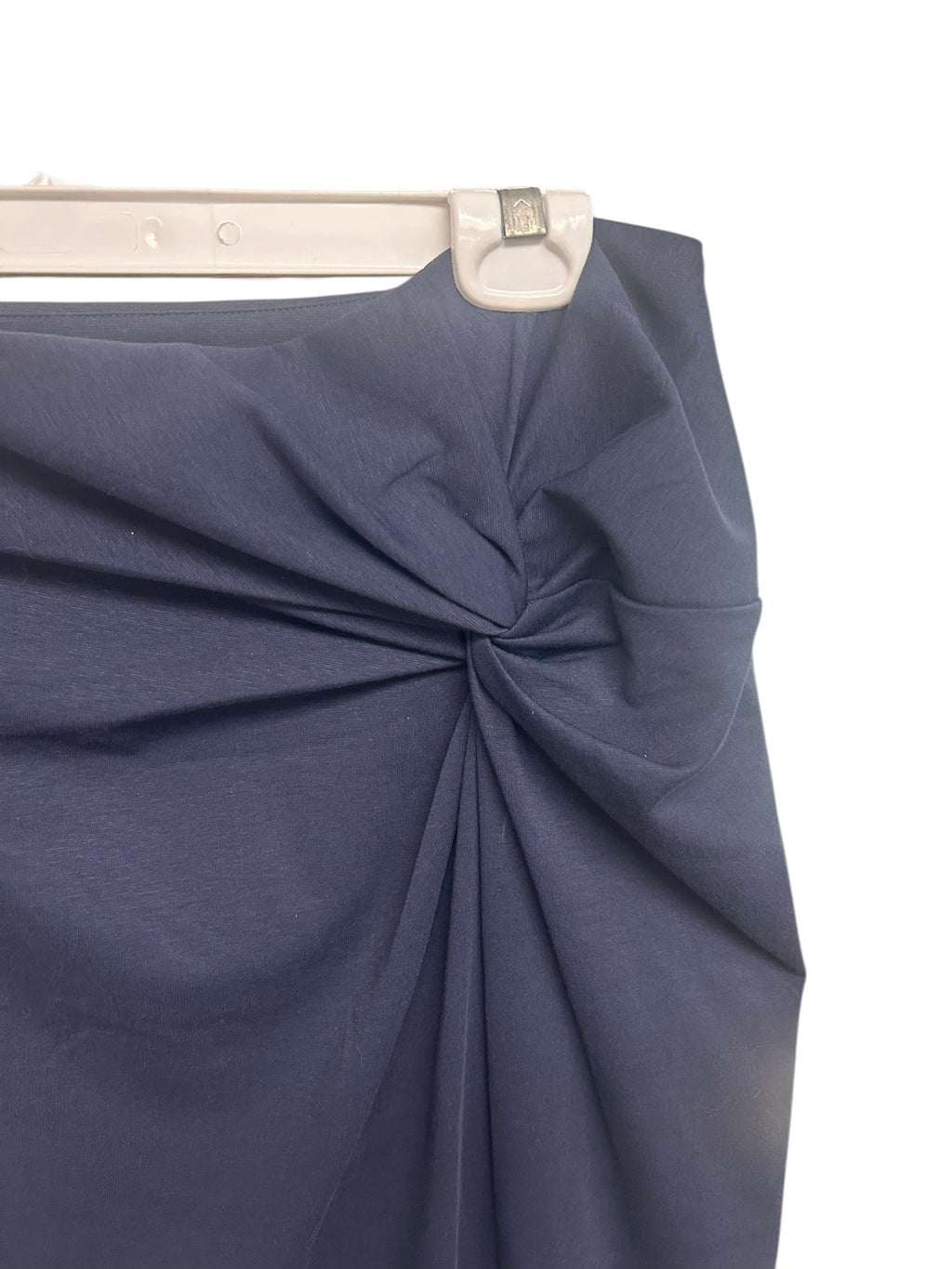 NWT BODEN NAVY JERSEY KNOT DETAIL SPLIT MIDI SKIRT SIZE 12
