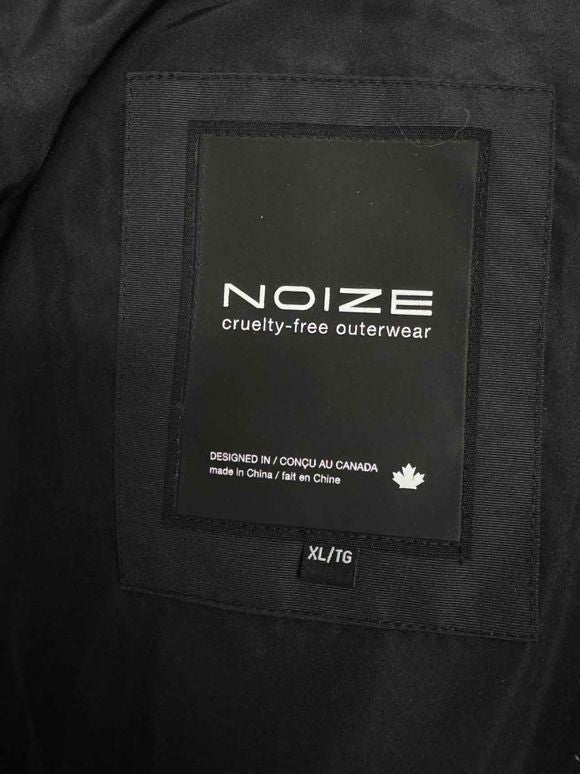 NOIZE HANNAH HOODED BLACK PARKA SIZE XL