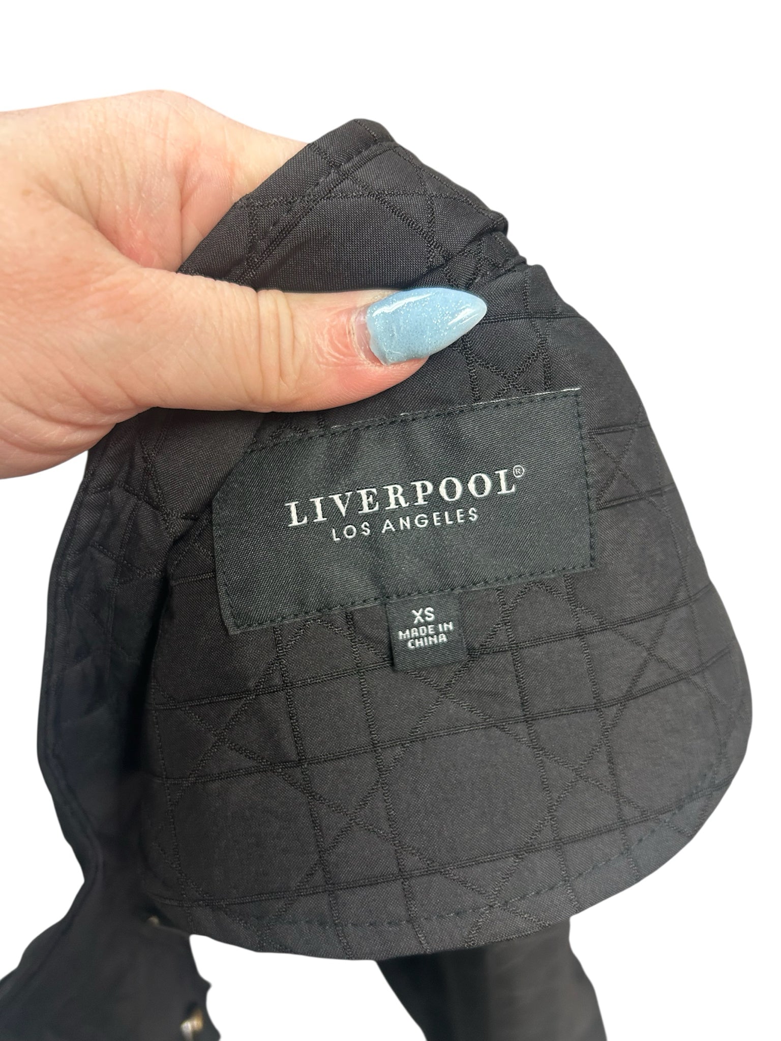 LIVERPOOL LOS ANGELES BLACK ULTILITY QUILTED JACKET SIZE XS