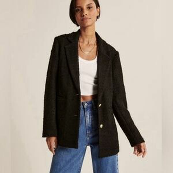 ABERCROMBIE AND FITCH NWT BOUCLE BLAZER CAPSULE COLLECTION SIZE: XSP