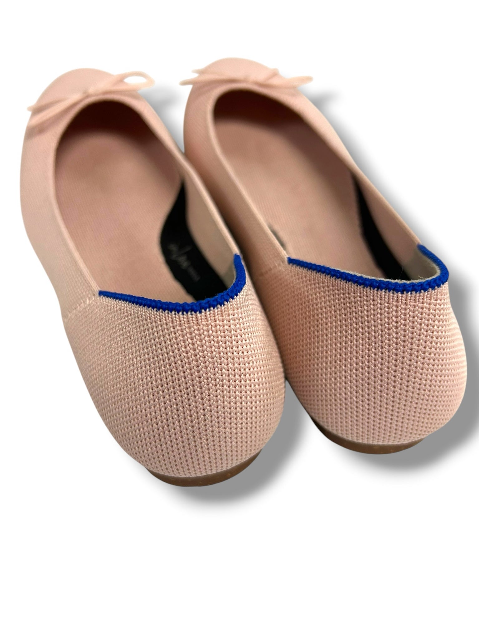 ROTHY'S THE BALLET FLAT IN BALLERINA PINK BOW SIZE 8
