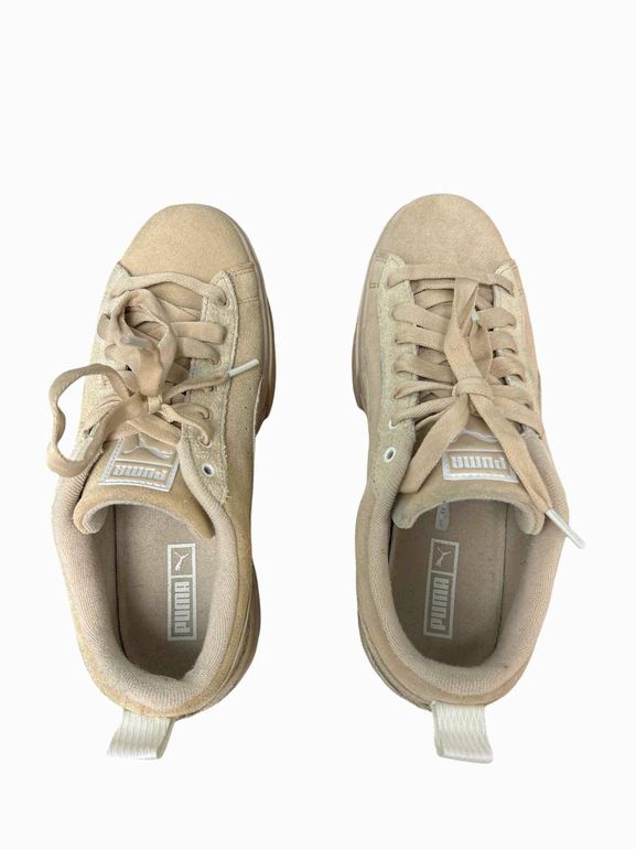 PUMA MAYZE LOW FIRST SCENE SNEAKERS BEIGE SIZE 10