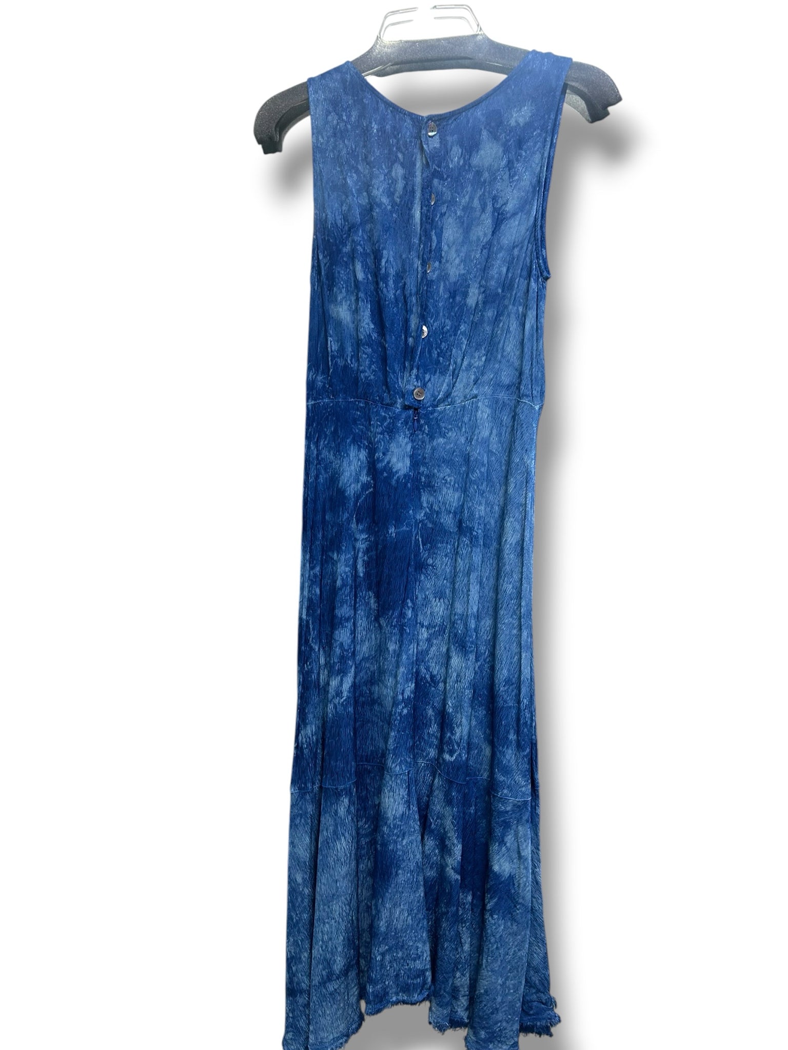 RAQUEL ALLEGRA FRIDA BLUE TIE DYE TANK DRESS SIZE 0