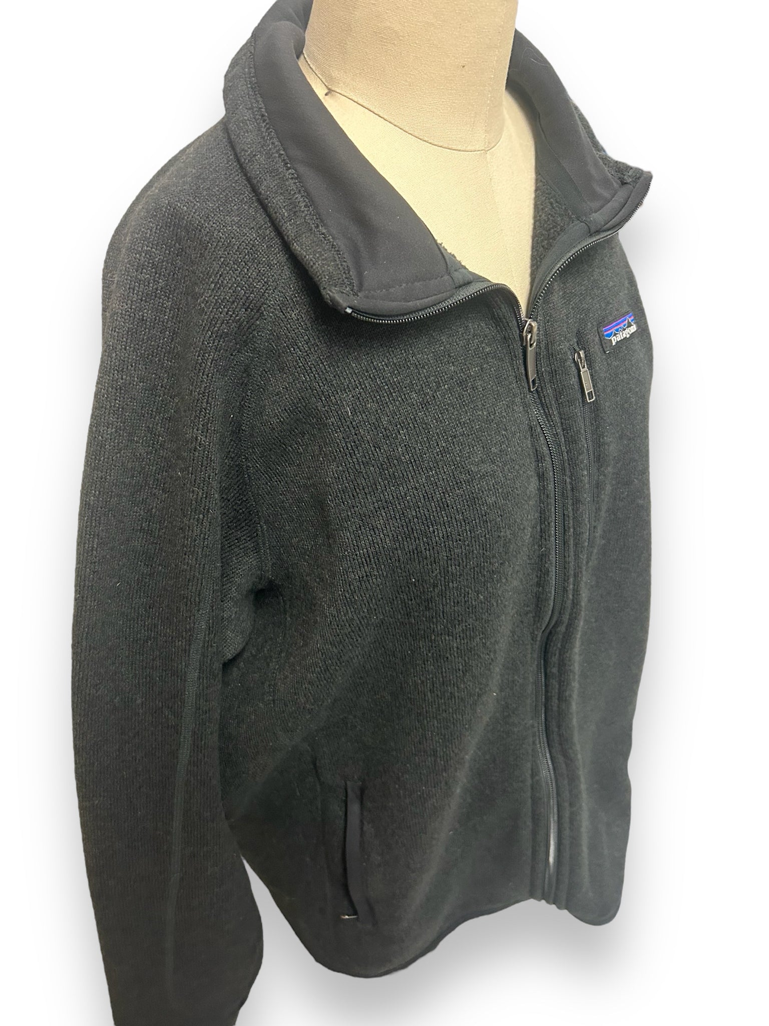 MEN'S PATAGONIA BLACK BETTER SWEATER FULL ZIP FLEECE JACKET SIZE LARGE