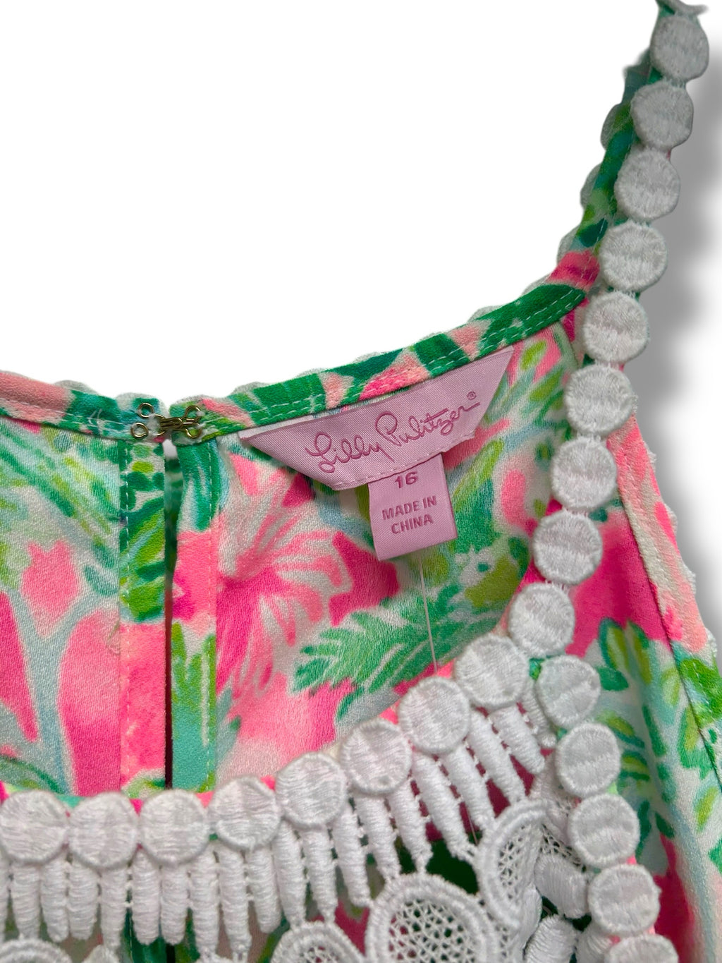 NWT LILLY PULITZER PEARL SOFT SHIFT RAX BERRY CATTY SHACK PRINT DRESS SIZE 16