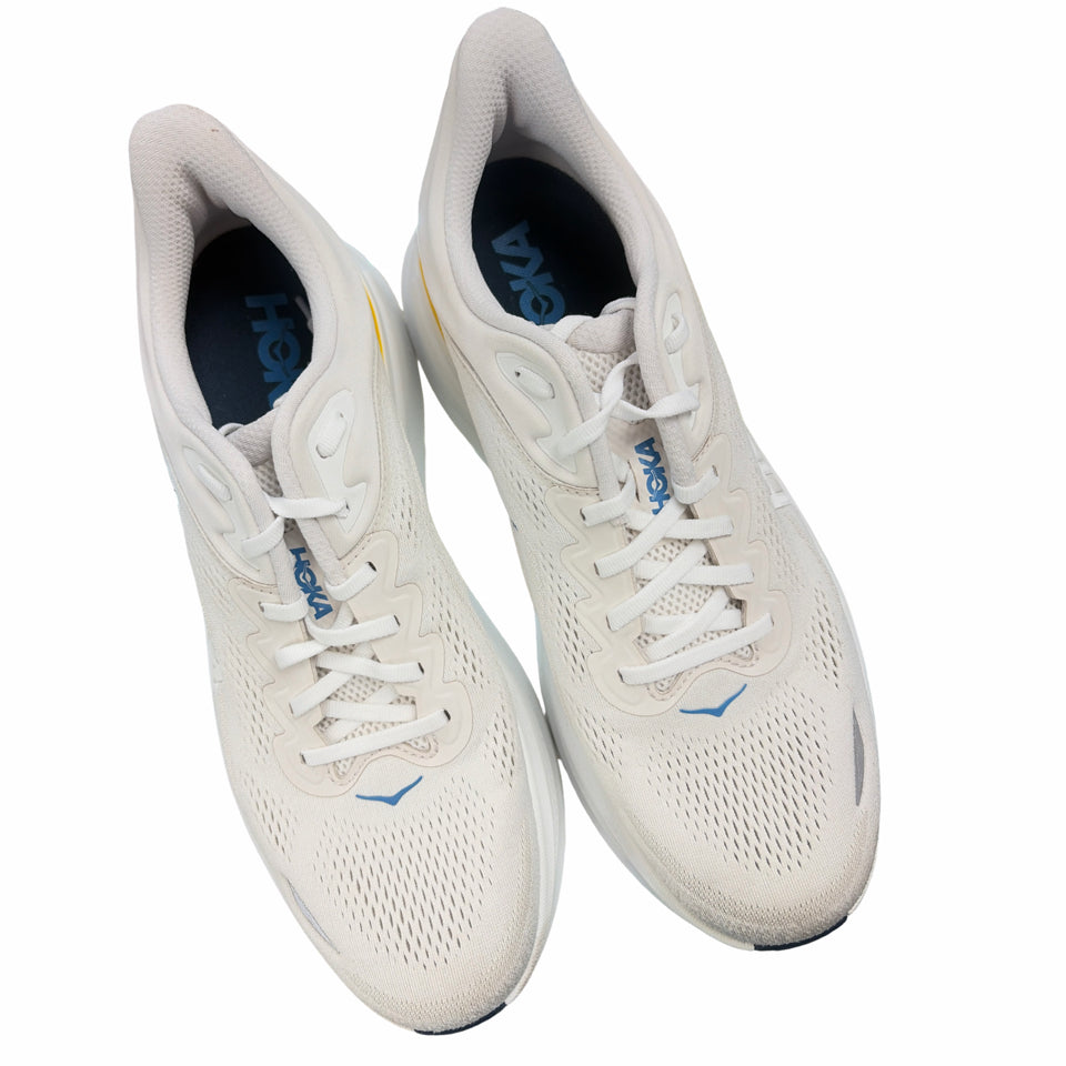 HOKA BONDI 9 RUNNING SNEAKER WHITE/GROT MENS 12