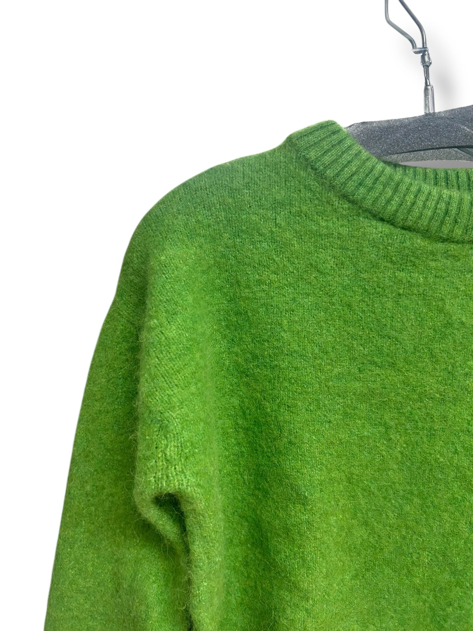 LA MAILLE SEZANE AMIEL LIGHT GREEN ALPACA BLEND JUMPER SWEATER SIZE SMALL