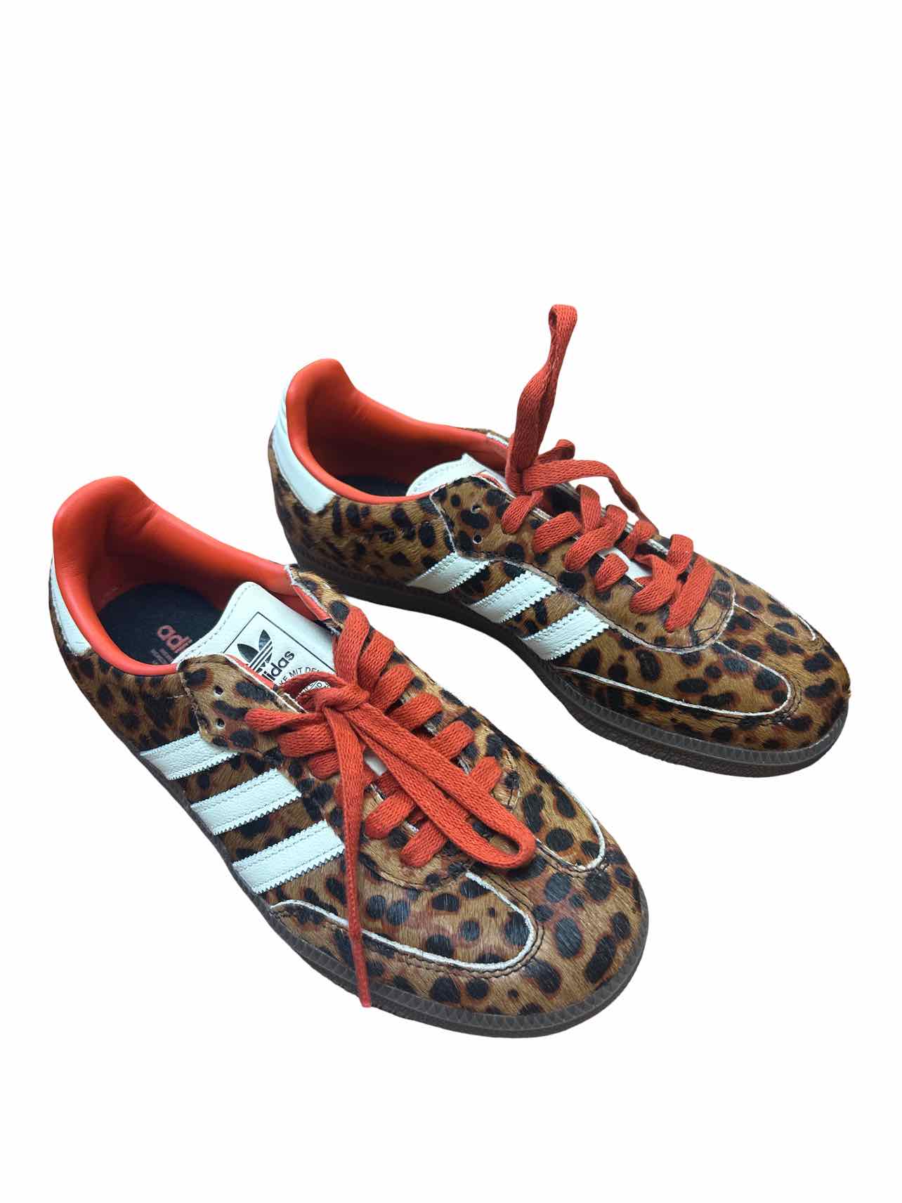 ADIDAS SAMBA OG RED LEOPARD SNEAKER SIZE: 7