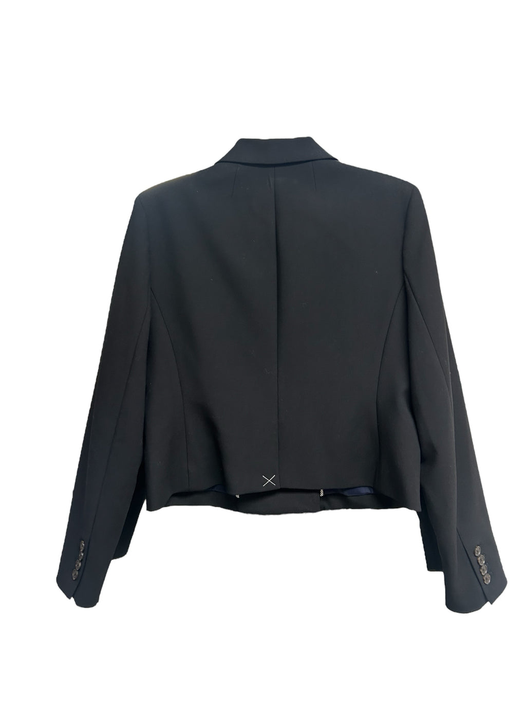 NWT J.CREW CROPPED DOUBLE BREASTED BLAZER IN FOUR SEASON STRETCH BLACK SIZE 10