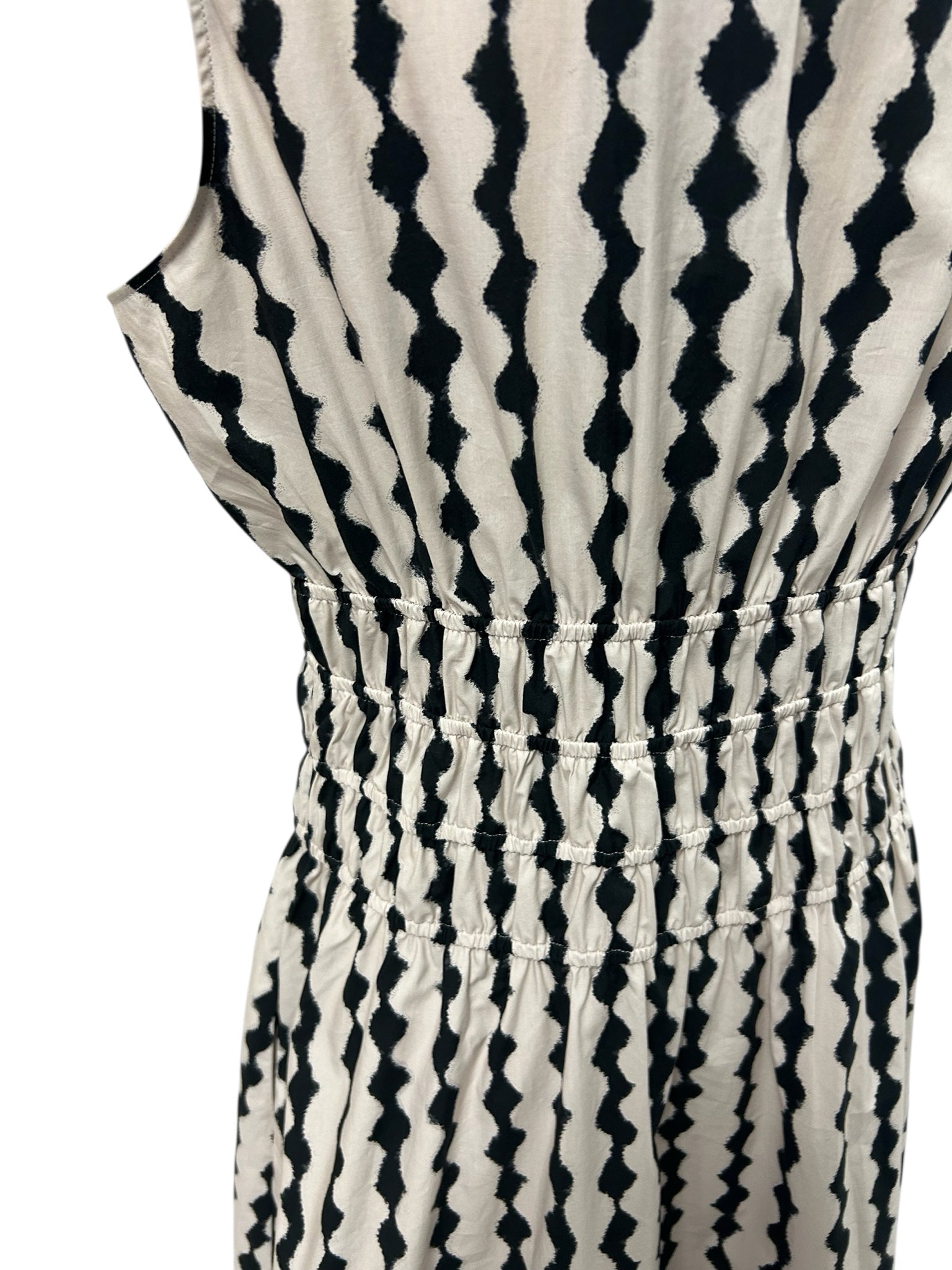 NWT RAILS ILON MIDI IVORY SHIBORI BLACK CREAM SIZE LARGE