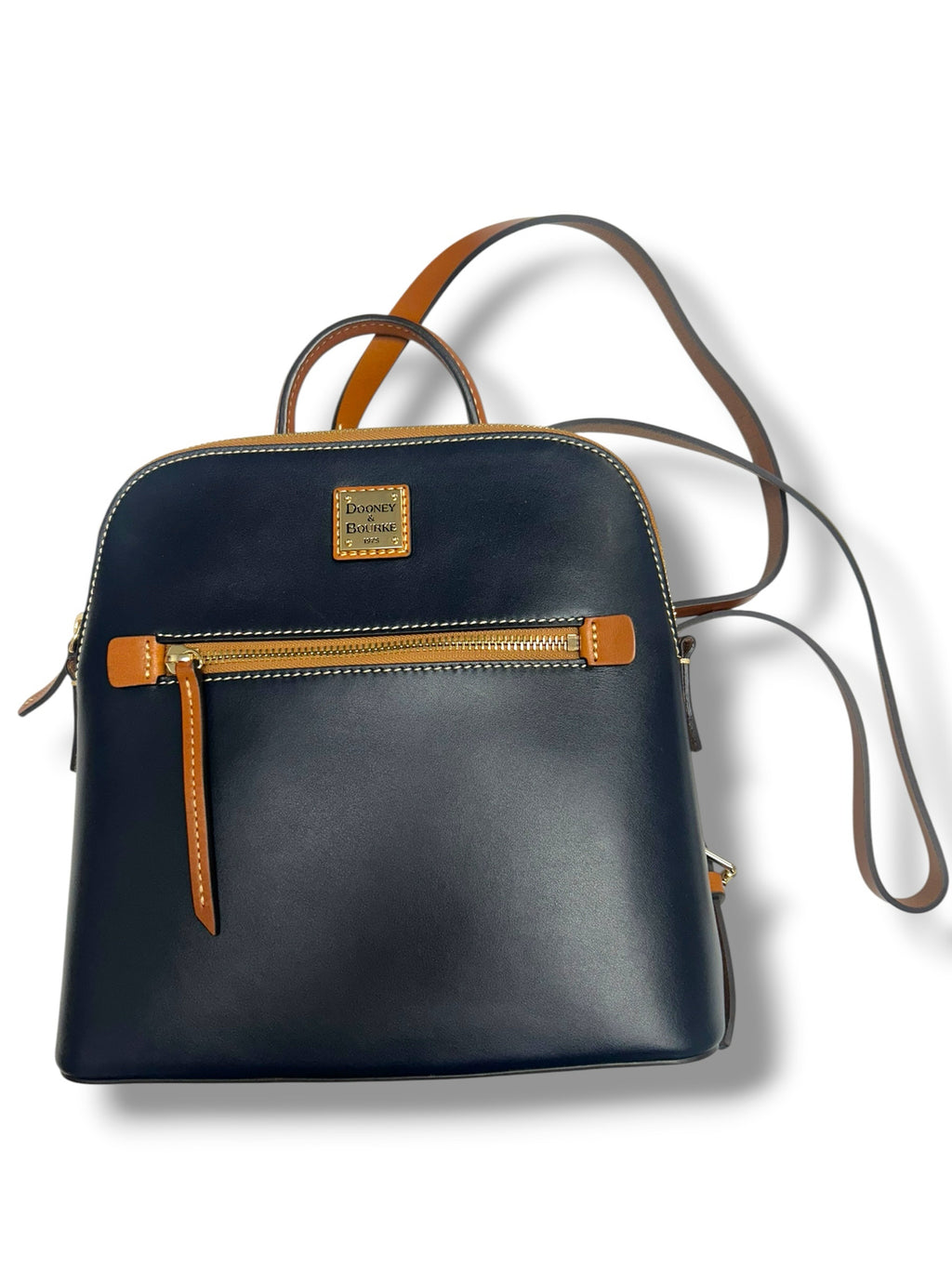 NEW DOONEY AND BOURKE WEXFORD LEATHER BACKPACK IN MIDNIGHT BLUE