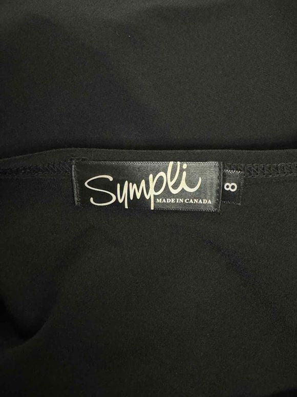 SYMPLI SHORTY CROP BLACK TOP SIZE 8