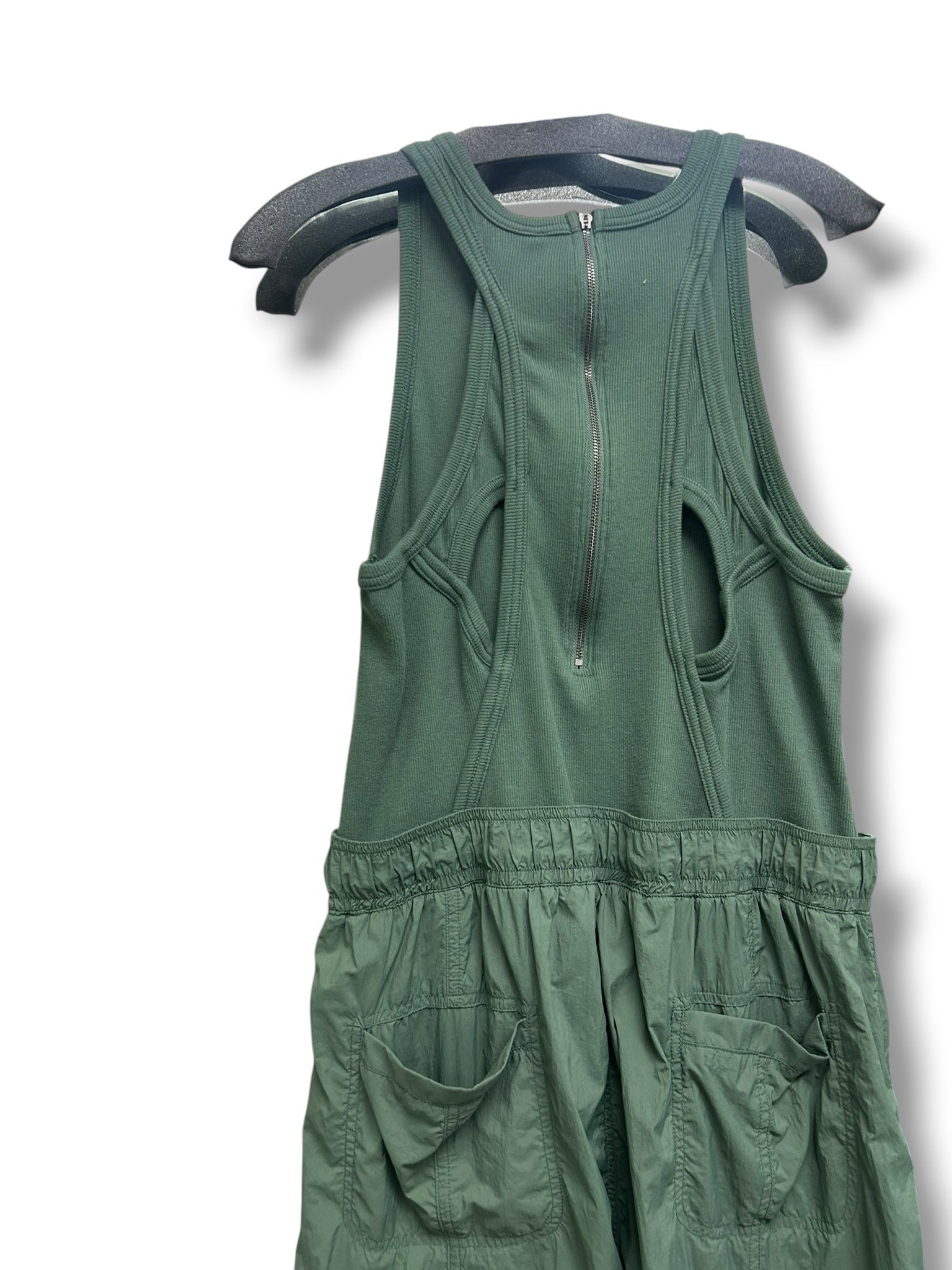 ANTHROPOLOGIE DAILY PRACTICE MESSA UTILITY CARGO JUMPSUIT GREEN SIZE XL