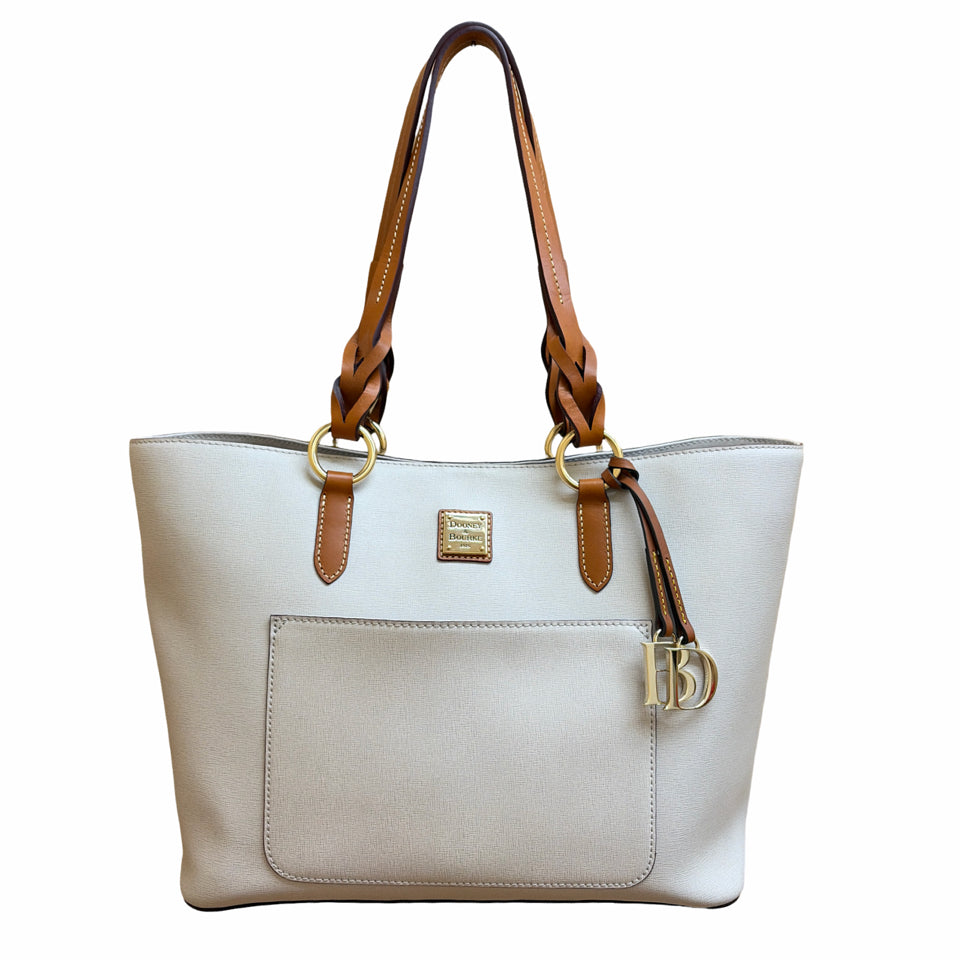 DOONEY & BOURKE TAMMY LARGE TOTE SAFFIANO "LINEN" LEATHER