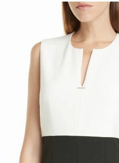 HUGO BOSS DEADALUS COLOR BLOCK SHEATH TANK DRESS SIZE 8