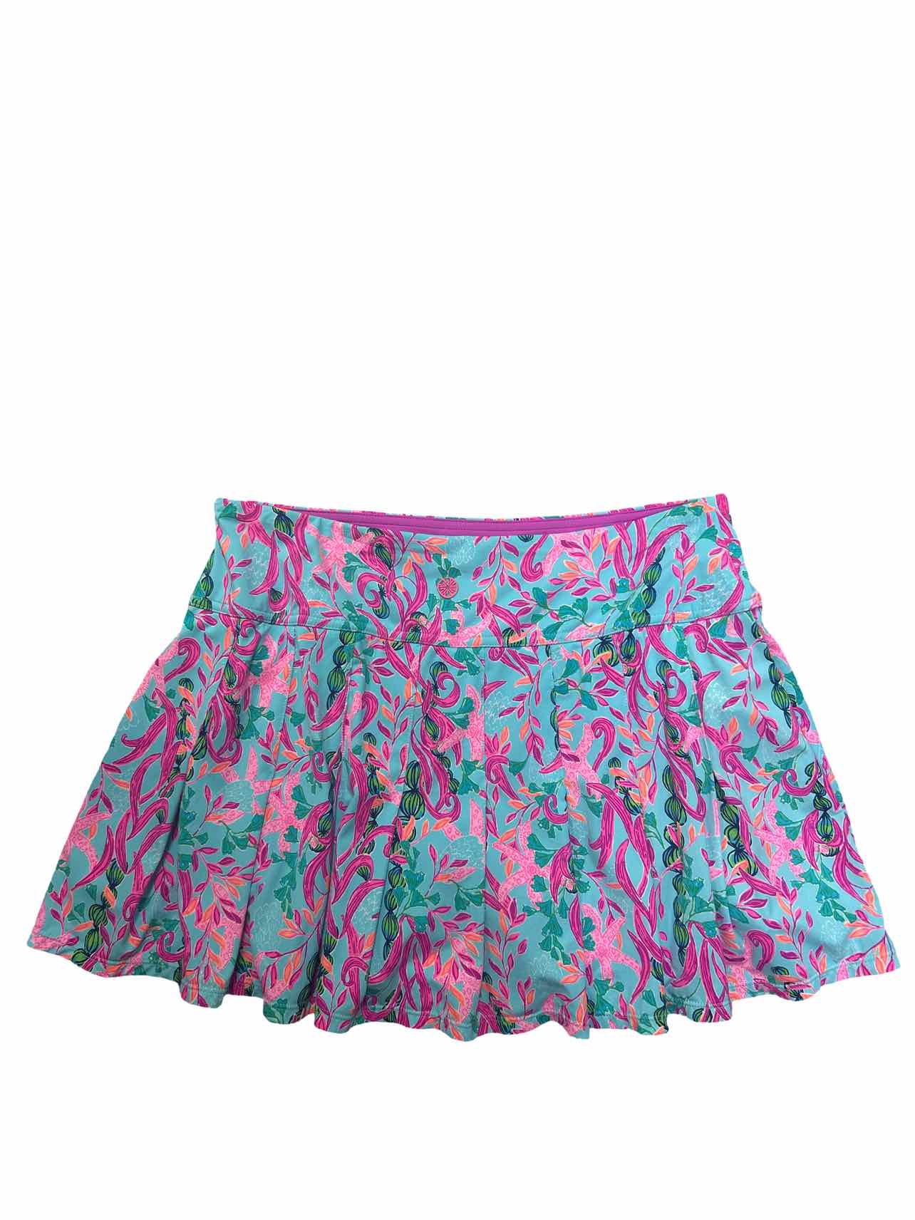 LILLY PULITZER LUXLETIC SEAWEED SAMBA SKORT SIZE: M