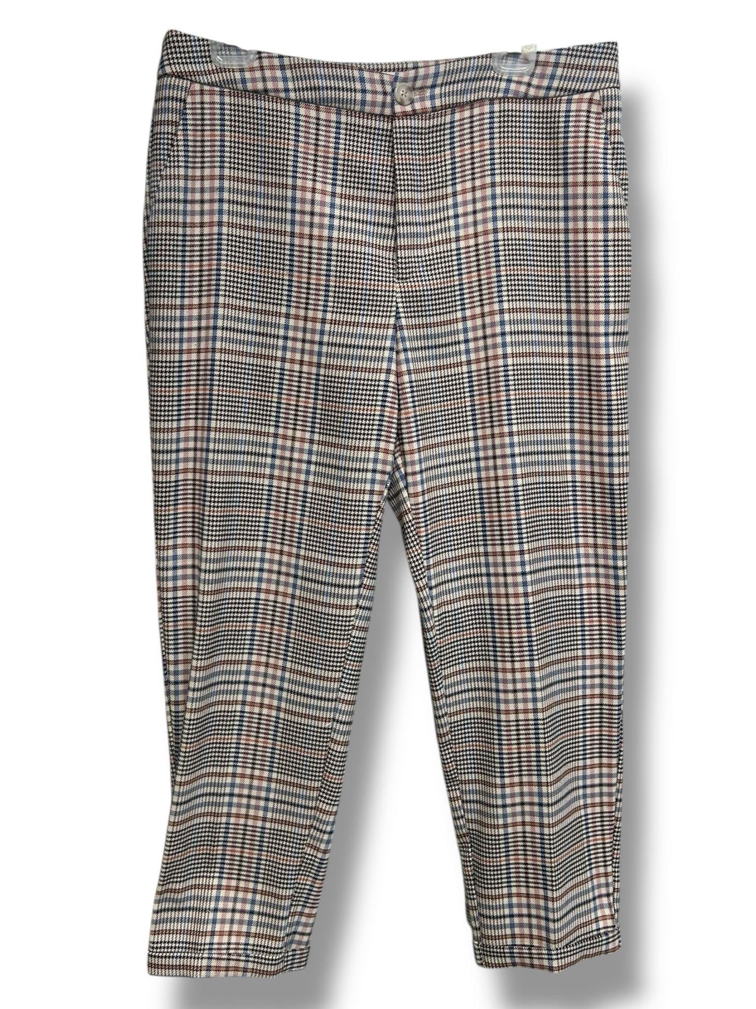 ANTHROPOLOGIE MALCOM HIGH RISE TAPERED CUFFED PLAID TROUSERS SIZE 12 - WEARHOUSE  CONSIGNMENT