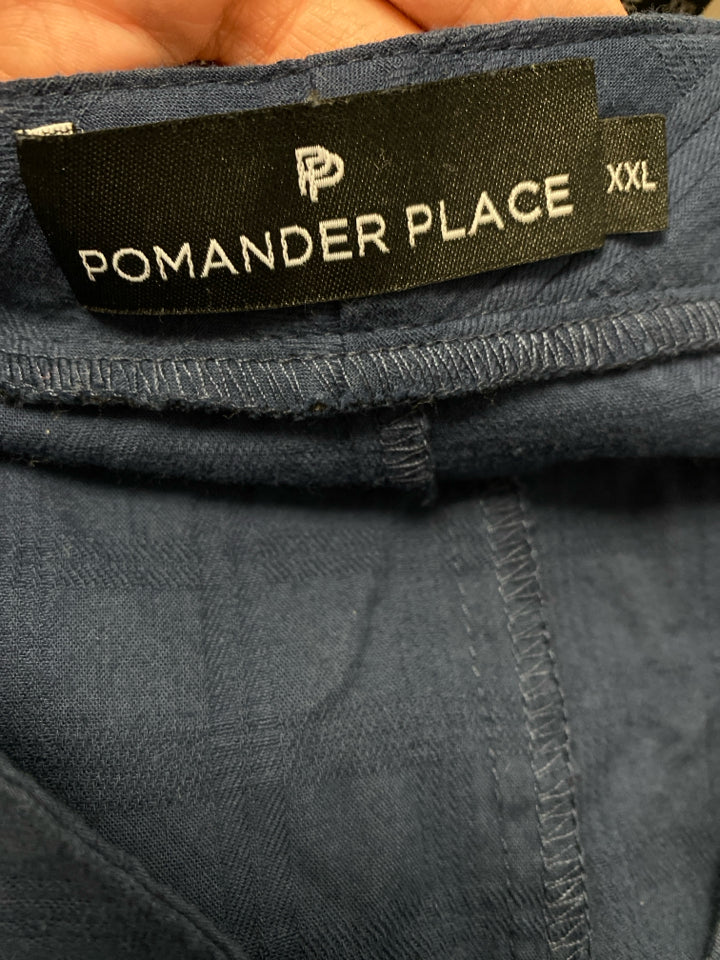 TUCKERNUCK POMANDER PLACE NAVY CAROLINA CAFTAN SIZE XXL