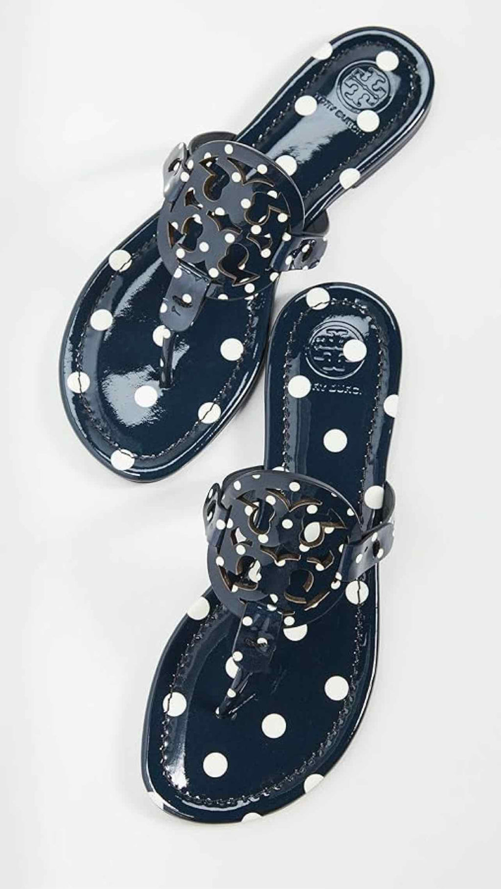 TORY BURCH PATENT MILLER SANDAL size: 8.5