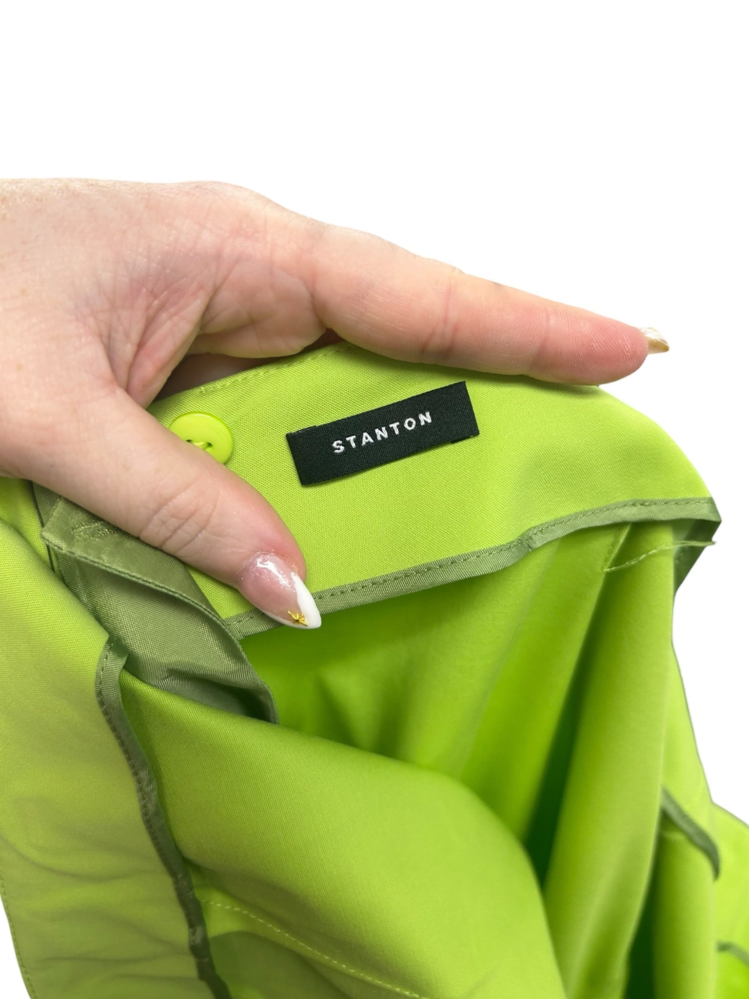 NWT LAFAYETTE 148 LIME GREEN STANTON ANKLE DRESS PANTS SIZE 18