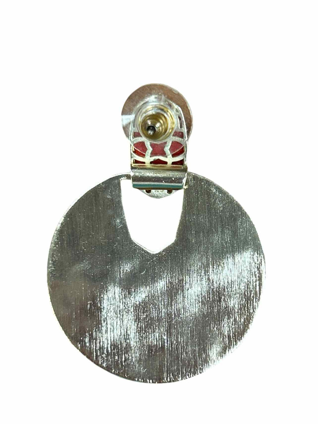 KENDRA SCOTT DIDI RED STONE GOLD STATEMENT EARRINGS