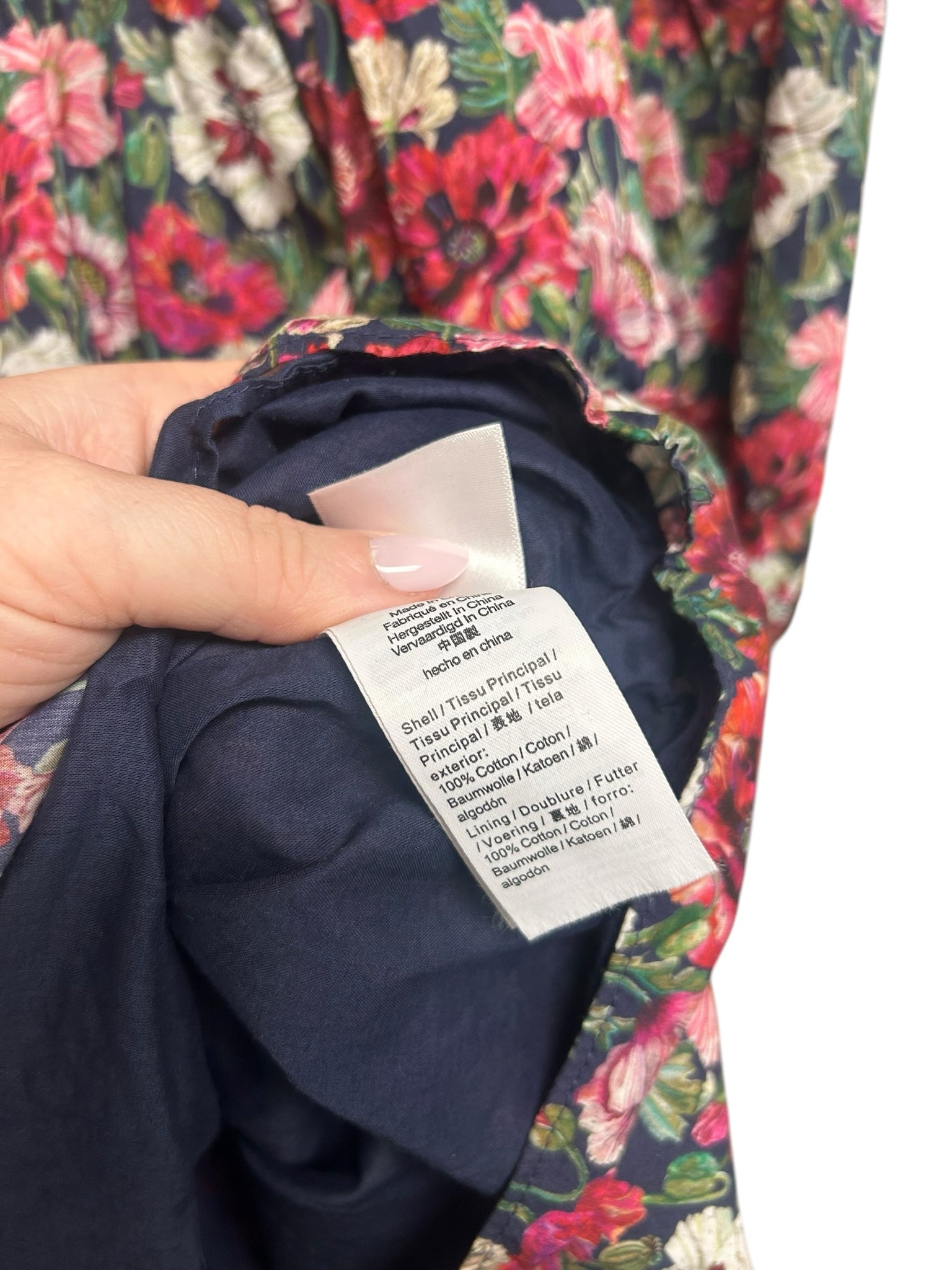 JCREW LIBERTY FABRIC AMELIE PUFF SLEEVE MINI DRESS SIZE 6